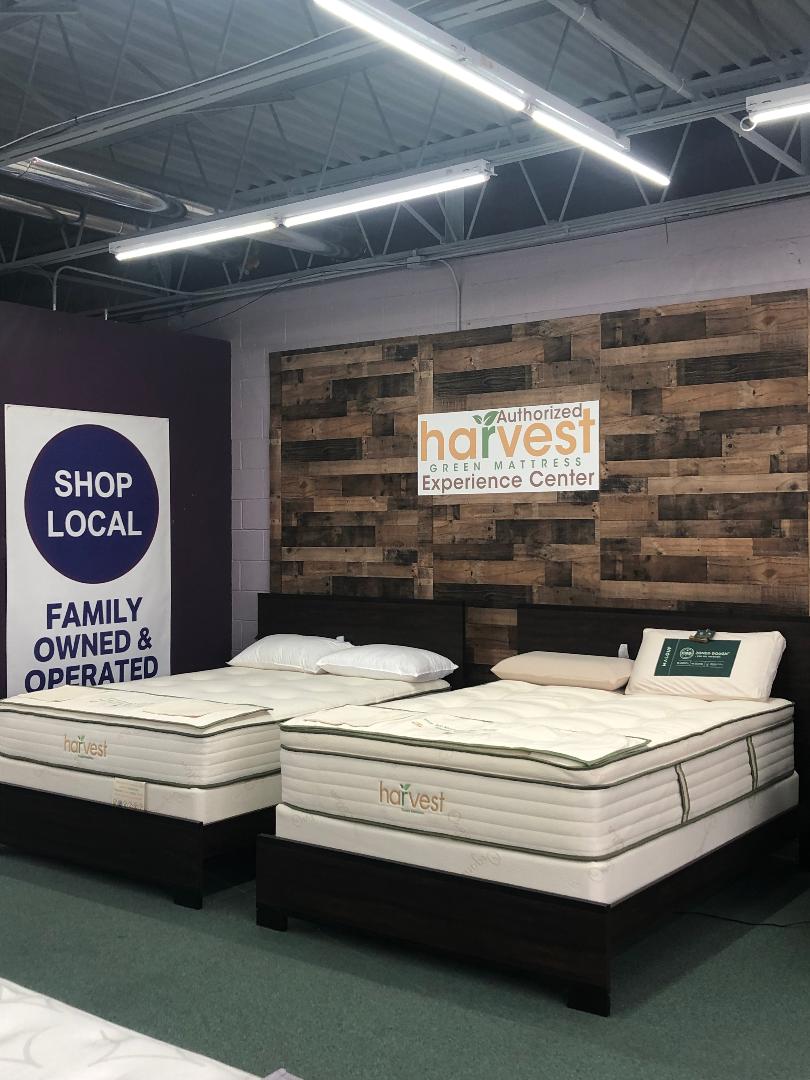 Mattresss Overstock Harvest Green Mattress Display